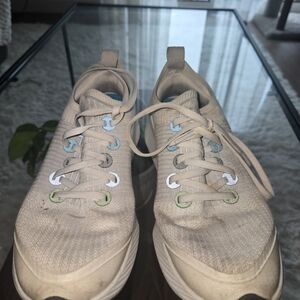 Allbirds Women's Cream and Blue Sneakers